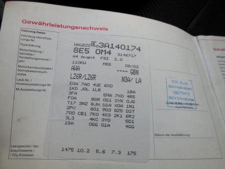 Audi A4, 2002 - pohled č. 11