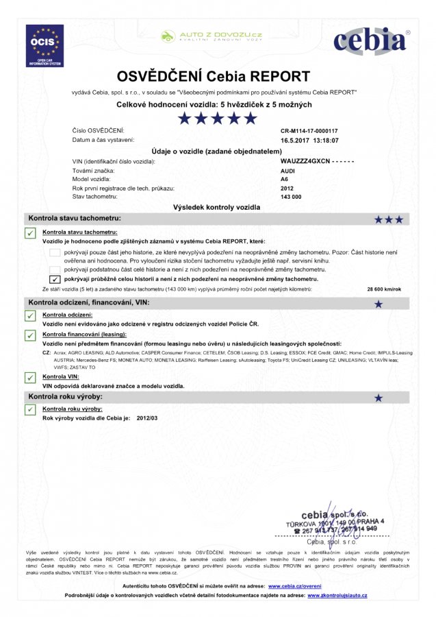 Audi A6, 2012 - pohled č. 2