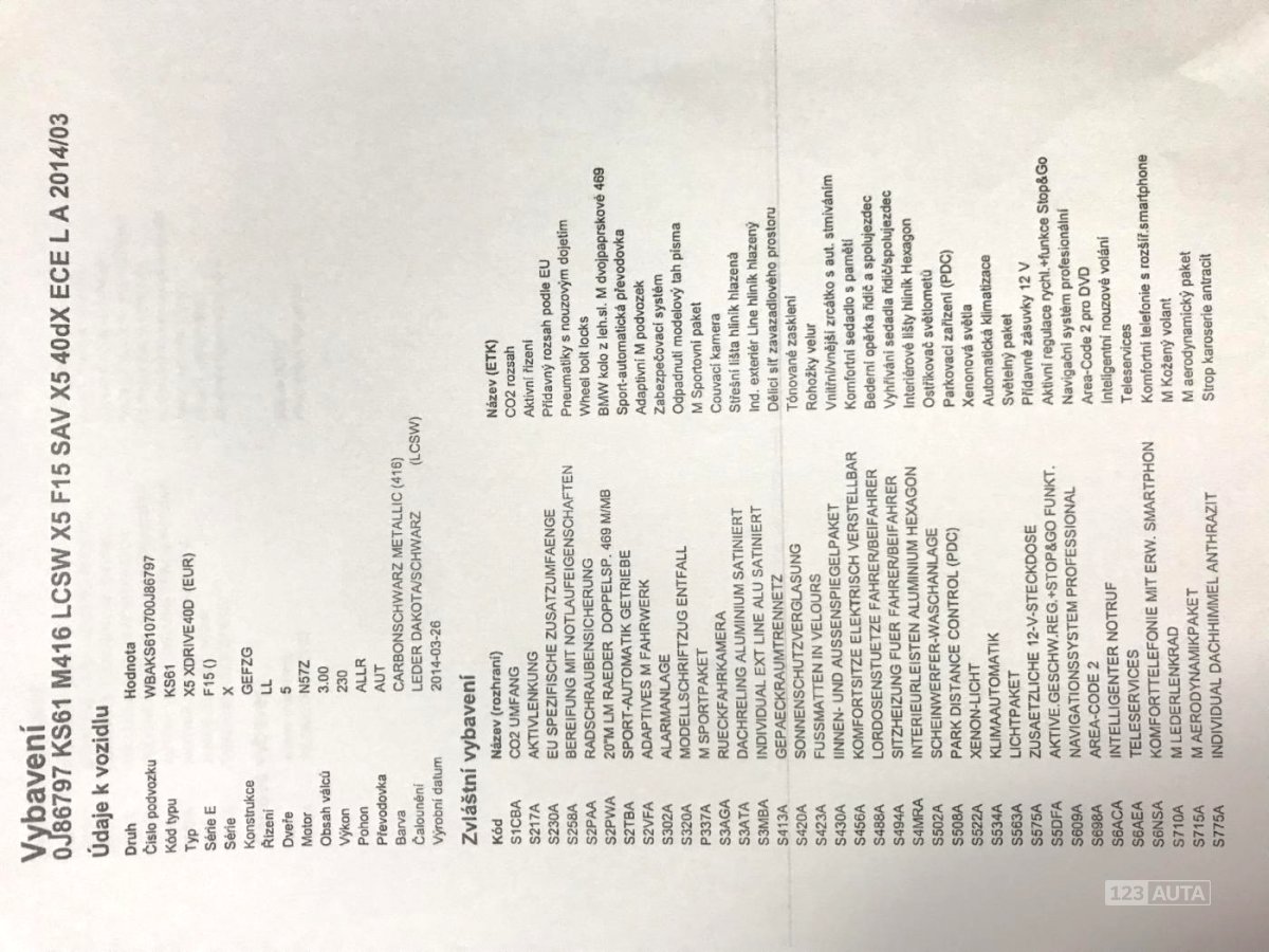 BMW X5, 2014 - pohled č. 26