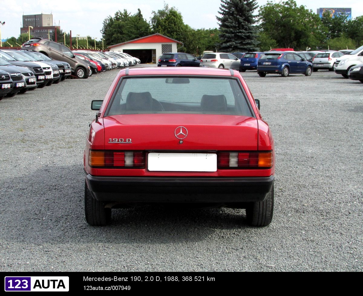 Mercedes-Benz 190, 1988 - pohled č. 6