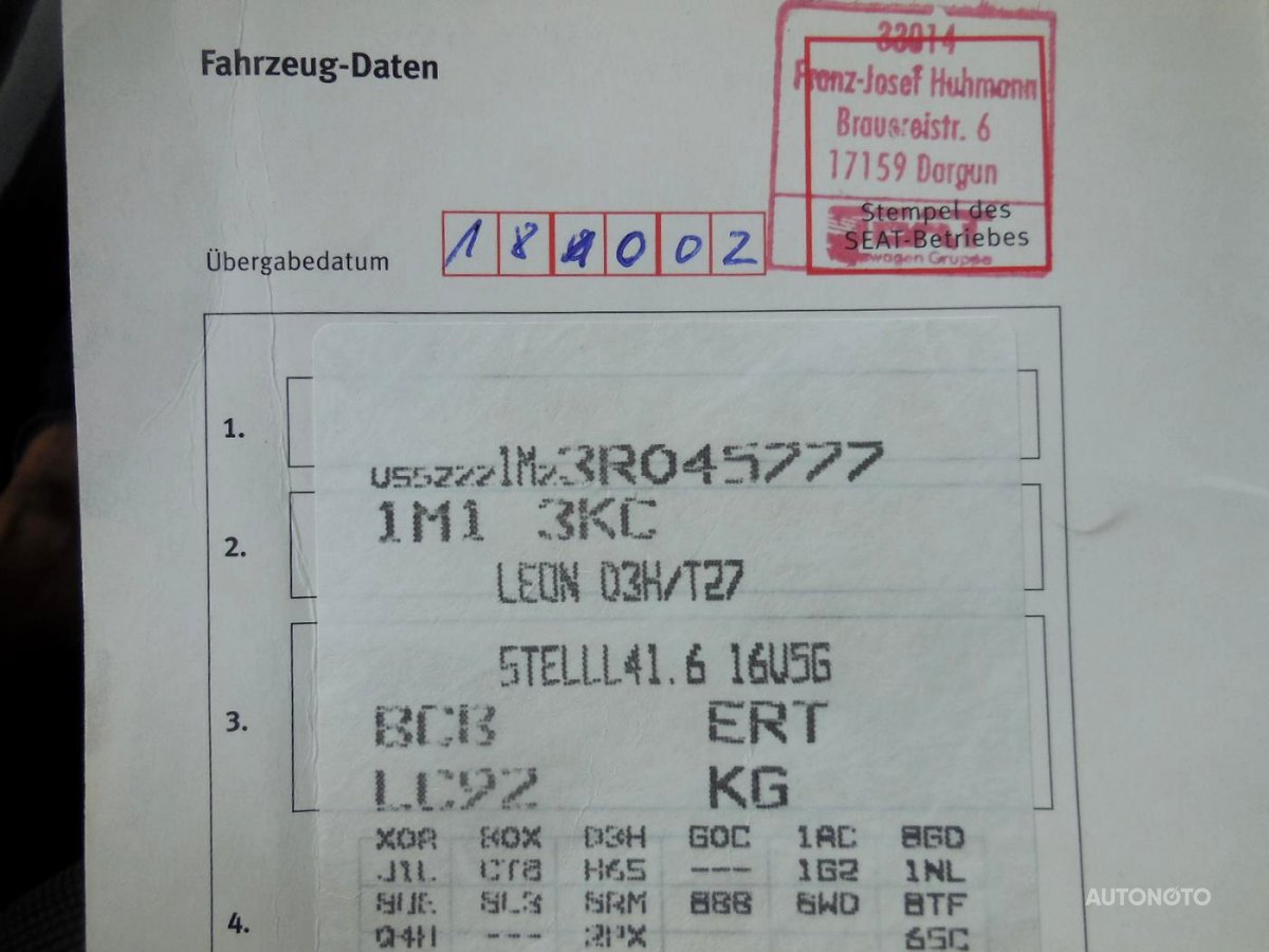 Seat Leon, 2003 - pohled č. 9