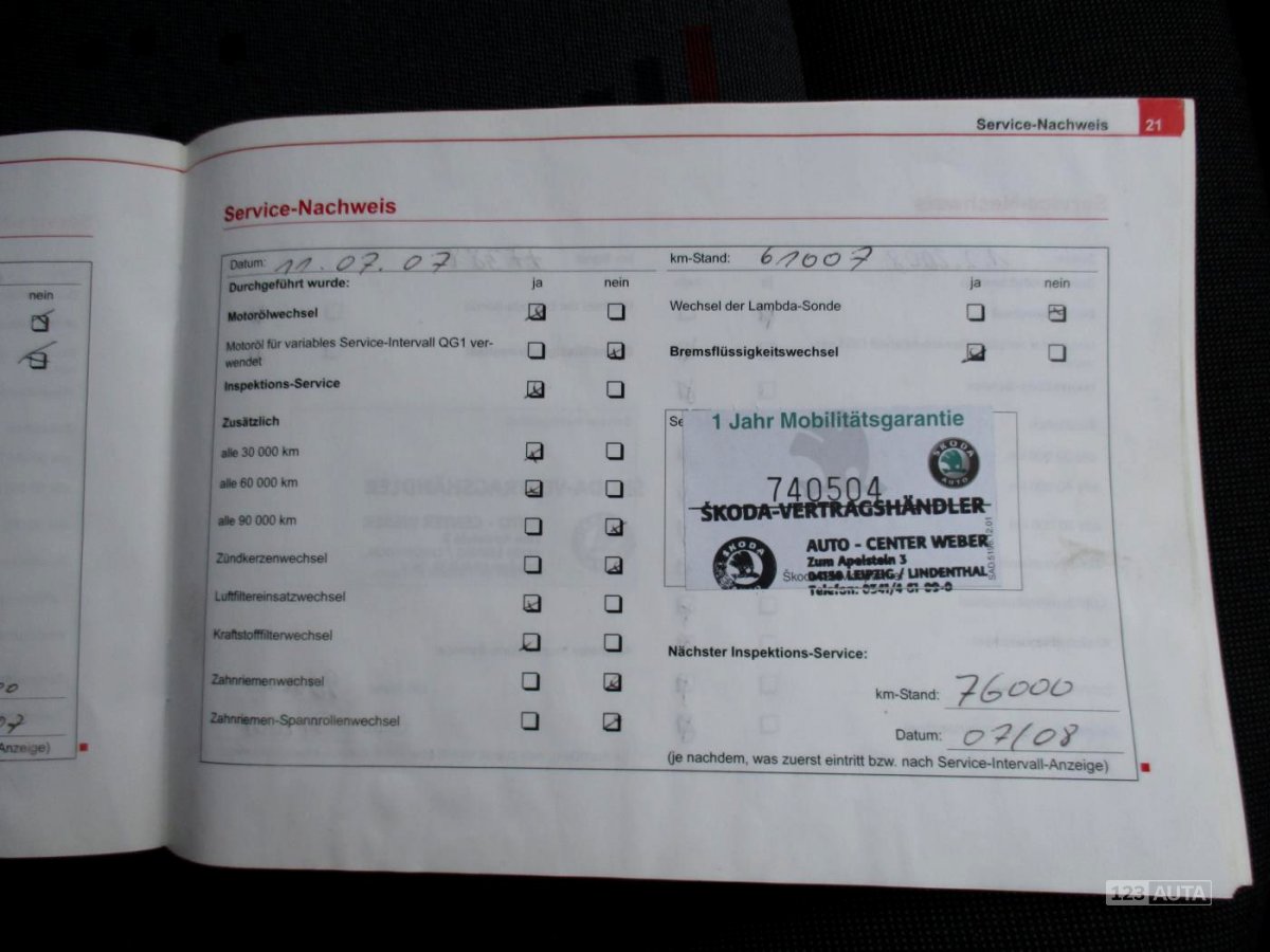 Škoda Fabia Praktik, 2005 - pohled č. 21