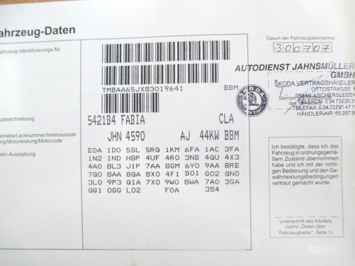 Škoda Fabia, 2007 - pohled č. 20