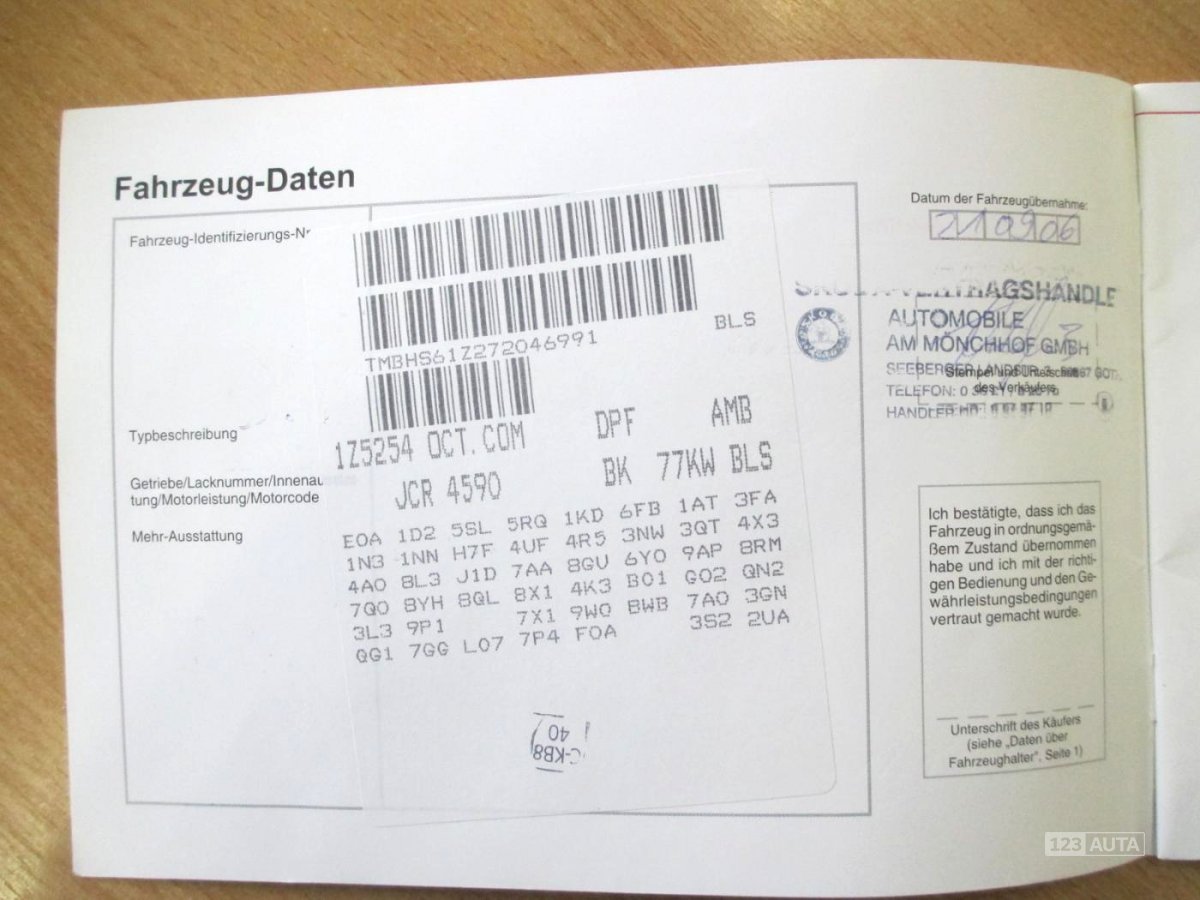 Škoda Octavia, 2006 - pohled č. 21