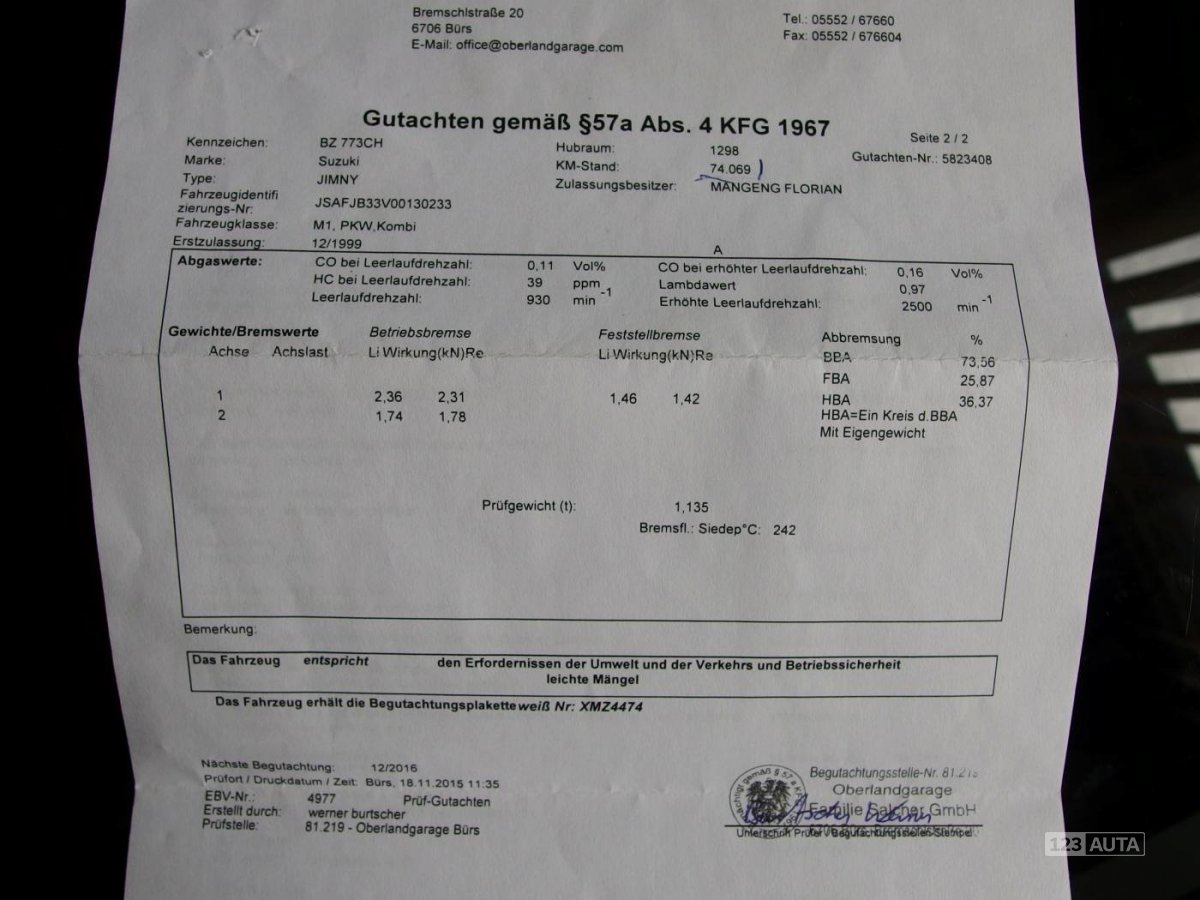 Suzuki Jimny, 1999 - pohled č. 24