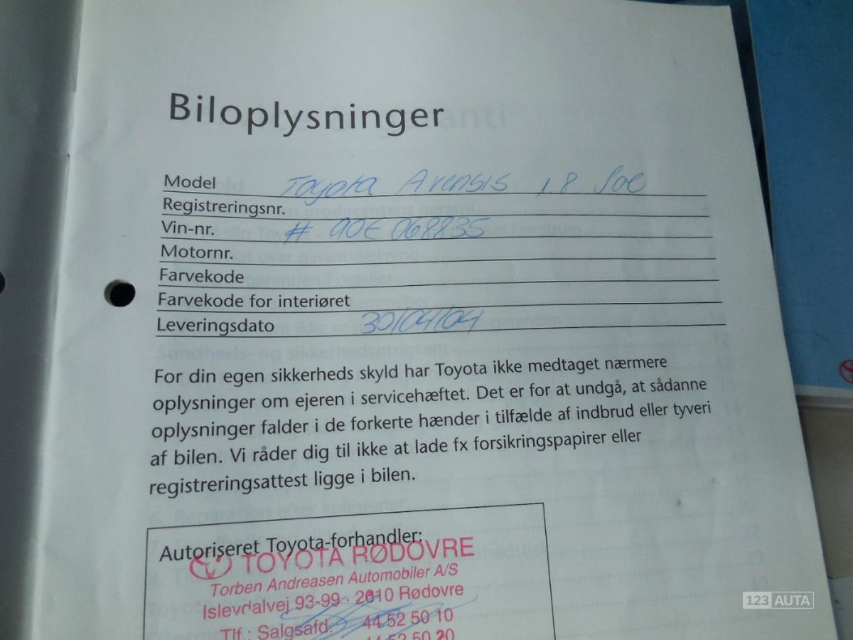 Toyota Avensis, 2004 - pohled č. 11