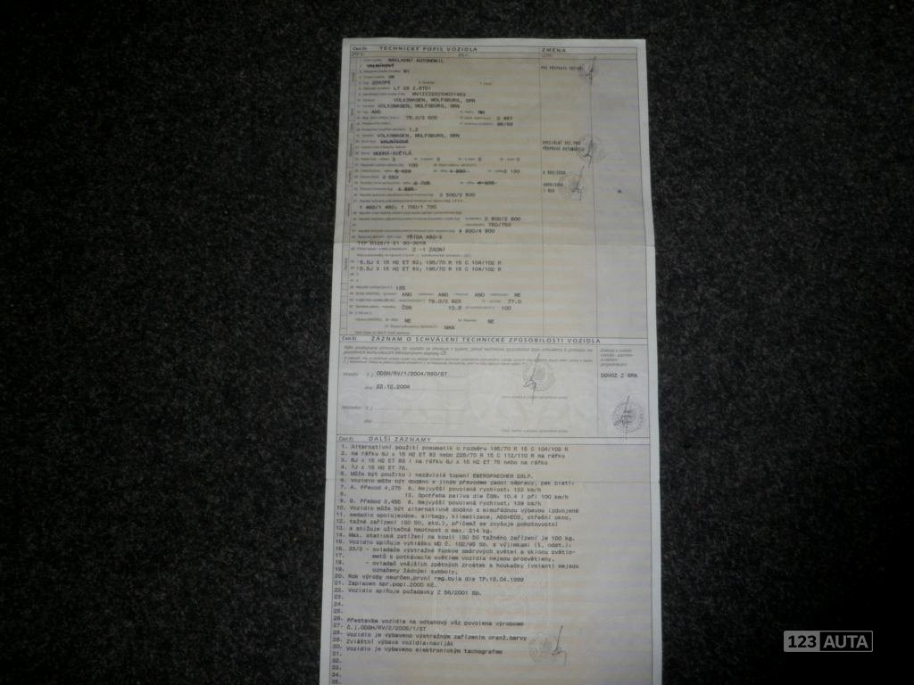 Volkswagen LT, 2000 - pohled č. 26