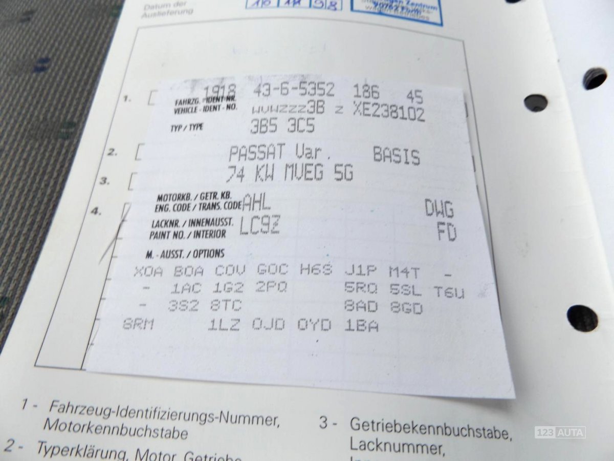 Volkswagen Passat, 1998 - pohled č. 21