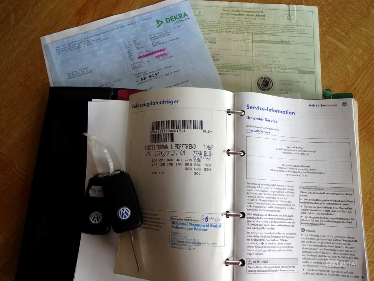 Volkswagen Touran 1,9TDi 77kw,, 2007 - pohled č. 34