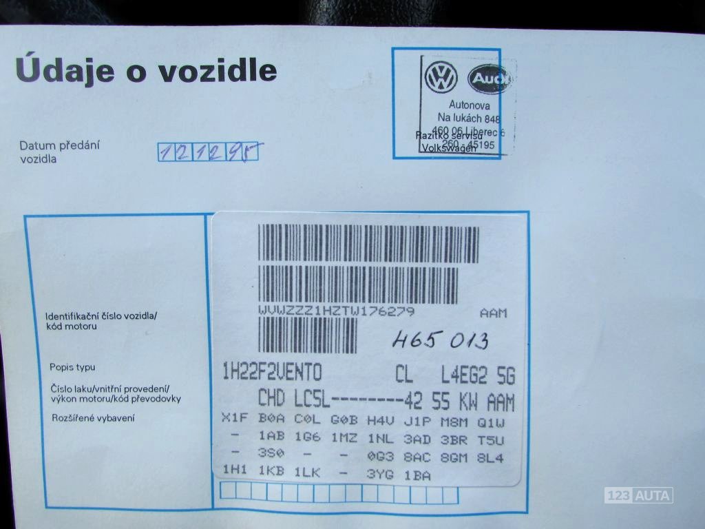 Volkswagen Vento, 1995 - pohled č. 48